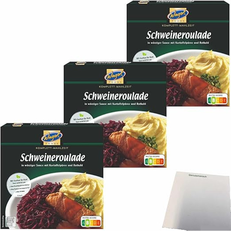 usy Bundle for Wingert Pork Roulade Pack of 3 (3 x 480 g Pack) + usy Block
