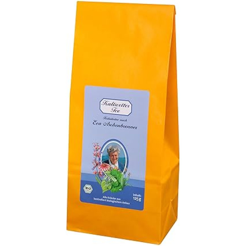 Herbaria Cold Weather Tea According to Eva Ashburner Organic 125 g - ekologiška vaistažolių arbata šaltuoju metų laiku - su našlaitėmis, liepų žiedais, šeivamedžio žiedais, ežiuole, šalaviju ir čiobreliais