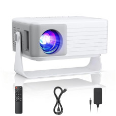 Mini Projector [Car Keystone & 2026 Upgraded] AKIYO O1 Projector Small 1080P Supports 360° Rotatable 15000L Projector for Home Cinema, 50% Zoom Outdoor Projector Compatible with Smartphone/TV Stick/HDMI/USB