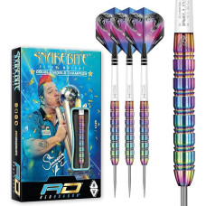 RED DRAGON Peter Wright Snakebite 1 Profesionalus volframo strėlių rinkinys su skrituliukais ir koteliais