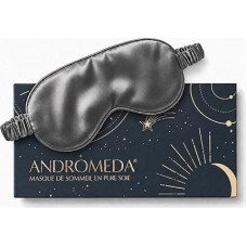 Andromeda Miego kaukė 100% natūralaus šilko 22 Momme | Užtemdanti naktinė juosta, apsauganti akis nuo šviesos | Kelionės, lėktuvas, namai | Dovana vyrams ir moterims | (Charcoal Grey)
