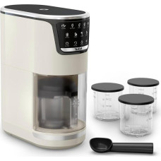 Tefal Dolci Ice Cream Maker - Soft Ice Cream, Gelato & Sorbet at the Touch of a Button, 10 Programmes & 1-Step Perfector, Includes 3 x Tritan Cups & Ice Cream Scoop, Mix-in Function & Automatic Cleaning Program