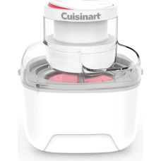 Cuisinart Solo Scoops ledų gaminimo aparatas | Naminių ledų ir ledų gaminimo aparatas per 25 minutes | Sorbeto gaminimo aparatas | Šaldyto jogurto gaminimo aparatas | Kompaktiškas, taupantis vietą | 475 ml maišymo indas | ICEM10