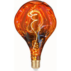 Übergroße Riesen LED lempa, 6W Große Edison-Birne, Dimmbar, A165 Steinform Warmweiß 2700K, Roségold E27 Sockel, Flackerfrei, 1 Stück