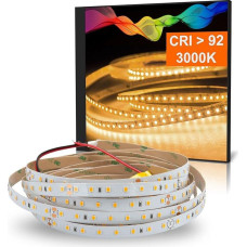 LED juosta ATLA šiltai balta (3000K) 24 W 5 metrų 24 V IP20 CRI 92