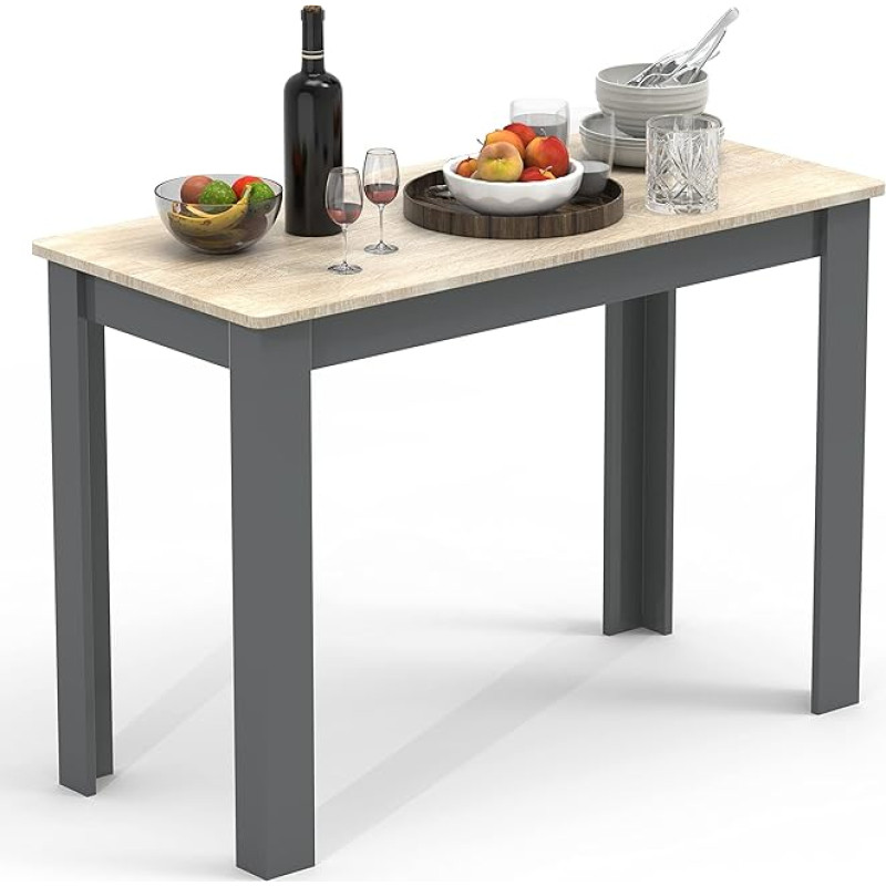 VCM medinis valgomojo stalas H 76 x W 110 x D 50 cm Virtuvės stalas Valgomojo stalas Esal