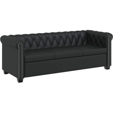 VidaXL 2 ir 3 vietų Chesterfield sofa / kušetė, dirbtinės odos biuro baldų komplektas