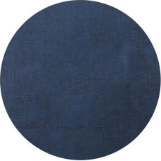 Runde Tischsetzlinge 33x33 cm, 6 vnt., beidseitig verwendbar, hitzebeständig, fett- und wasserabweisend, aus flexiblem PVC, für Esszimmer, Outdoor-Dining und festliche Anlässe(navy blue)