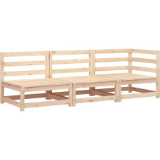 Gartensofa 3-Sitzer Massivholz Kiefer 210x70x67 cm Modernes Design Robustes Outdoor Sofa für Terrasse Balkon Garten Lounge Möbel Set mit Ecksofa