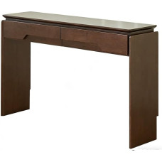 Konsolentisch Holz, Console mit Schubladen, Ausgestattet mit Ablageflächen, Eingangstische für Flur, Diele und Wohnzimmer(Brown)
