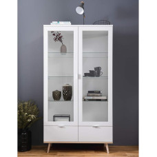 möbelando Dalarna I Vitrina Stiklinė vitrina Medinė vitrina