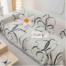 YSZBD Sofa Throw Blanket Sofa Cover Corner Sofa L/u formos Sofa Cover 3/4/2/1 Seater Blanket Sofa Cover Double-Sided Tassel Blanket Multifunctional Blanket (&3, 180 x 200 cm)