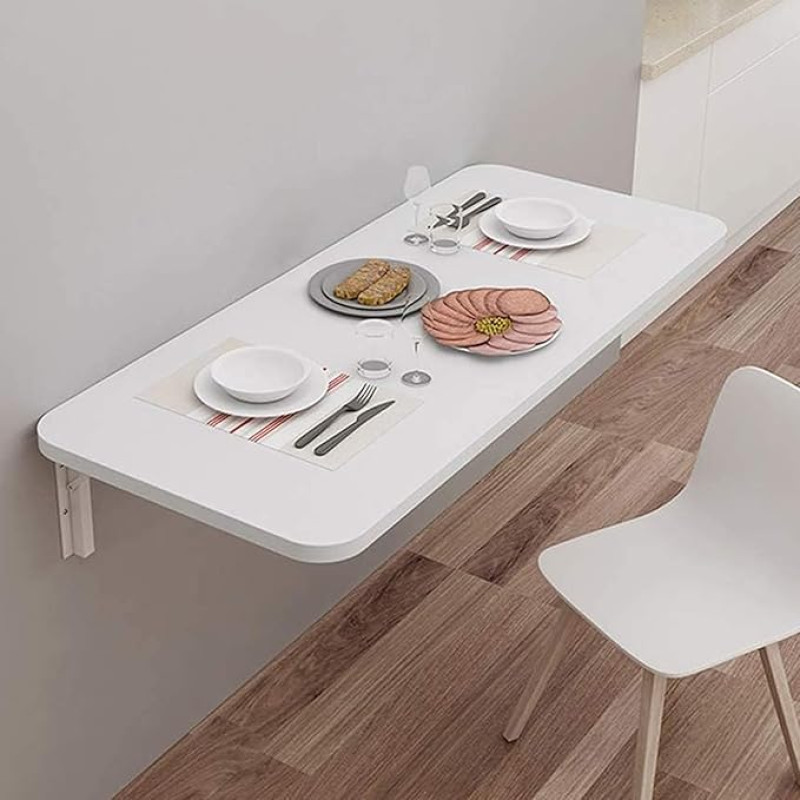 Robuster Klapptisch zur Wandmontage, für Wäsche-Laptop und Esszimmer, platzsparender Arbeitsplatz mit 20 kg Kapazität (dydis: 70 x 30 cm/27,5 x 1)