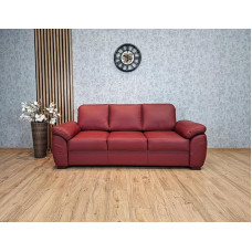 Patogi Oksfordo sofa, pagaminta iš natūralios itališkos odos, 100 % natūrali oda, didelis spalvų pasirinkimas (plotis 230 cm)