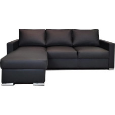 Maljorkos natūralios odos kampinė sofa, 225 x 156 cm, sofa-lova su lovos funkcija ir lovos dėže, natūralios odos kampinė sofa, odinė sofa, daug spalvų (156 x 225 cm, kairysis kampas)