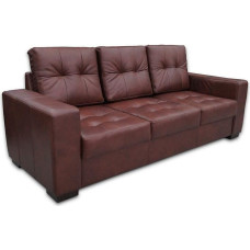 Quattro Meble Tikros odos 3-vietė sofa Maljorkos pikų plotis 205 cm Odinė sofa Tikros odos Granados konjako spalvos sofa Didelė Pasirinktos spalvos