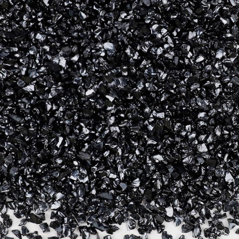 20 g susmulkintos stiklo drožlės, 1-2 mm netaisyklingos blizgučių stiklo drožlės, blizgusis stiklo žvyras, stiklo karoliukai amatams, skirti nagų dailės dirbiniams, 