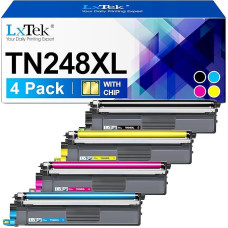 TN248XL TN-248XL Toneris Suderinamas su Brother TN-248 Toneris, skirtas Brother MFC-L3740CDWE MFC-L3760CDW HL-L3240CDW HL-L3220CWE DCP-L3560CDW MFC-L3740CDW MFC-L8390CDW DCP-L3520CDWE. , Y 4 vnt.
