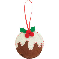 Trimits Felt Decoration Kit: Christmas Pudding, Assorted, One Size