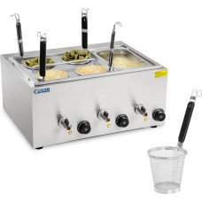 Royal Catering Makaronų ir koldūnų viryklė su bemaru 3 skyriai su čiaupais