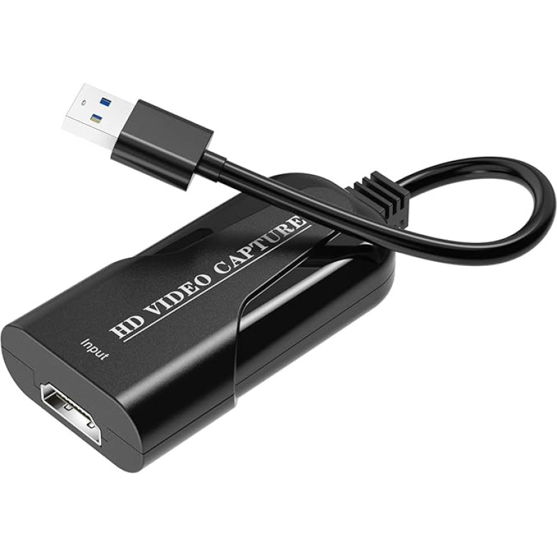 VIXLW USB 3.0 vaizdo įrašymo kortelė HDMI fiksavimo kortelė 4K, įrašymas 1080P60FPS Įrašymas ir transliacija PS5, PS4, Switch, WiiU, Xbox OBS, Twitch, YouTube Windows, Mac, HD Loopout be vėlavimo