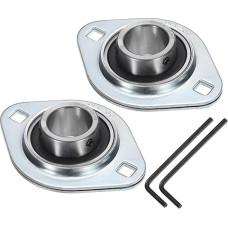 QUARKZMAN 2 Stück SBPFL206-18 Lagergehäuse 1-3/32