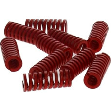 Metalinės spyruoklės, spyruoklės, suspaudimo spyruoklė, 3D spausdintuvo spyruoklė 8 mm OD 20 mm ilgio vidutinės apkrovos mechaninė suspaudimo formos spyruoklė, skirta 3D spausdintuvui, elektrinė dalis, raudona 10 vienetų