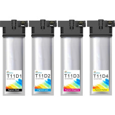 T11D1 T11D2 T11D3 T11D4 Printer Cartridges Compatible with Epson WF-C53xx / WF-C58xx Series for WorkForce Pro WF-C5390 WF-C5890 WF-C5390DW WF-C5390DN WF-C5890DWF BAM Cartridges, 4-Pack | 5000