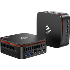 NiPoGi Pinova P1 mini kompiuteris A-MD Ryzen 4300U W11 Pro 16GB DDR4 RAM + 1TB SSD (4C/4T, 3.7GHz, geriau nei 3500U/N150/N95) 4K trigubas ekranas/WiFi 5/BT 4.2/LAN mini kompiuteris Biuras/švietimas/daugialypė terpė