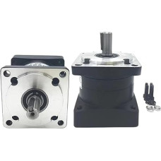 Drehzahlminderer Nema 42, Absenkgetriebe 110mm, Planetenservomotor, Eingang 19, Welle 19/22 für bürstenlosen Schrittmotor (19In-22Out-Servo,0.6673611111111111111)