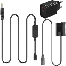 PD USB C tipo kabelis + EN-EL15 EL15a MH-25 EP-5B baterijos manekenas + PD adapteris, skirtas Nikon Z7 Z6 Z5 D800 D850 D810 D7200 D7100 D7500