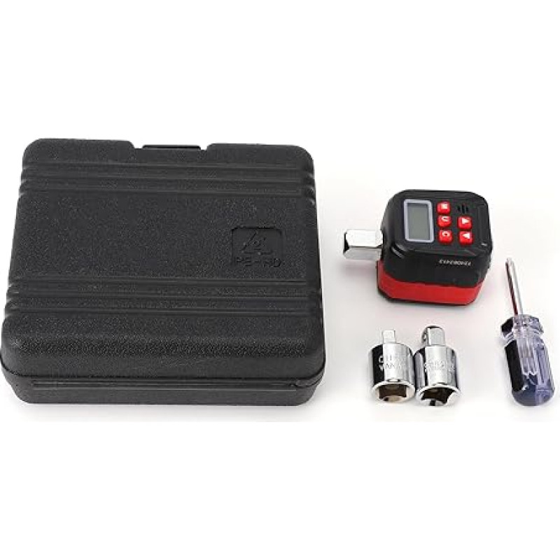 Marhynchus Digitaler Drehmomentschlüssel-Adapter, Stahlmaterial mit LCD-Display, 6 Voreingestellte Modi für Auto- und Motorradreparaturen (1,5-30 Nm)
