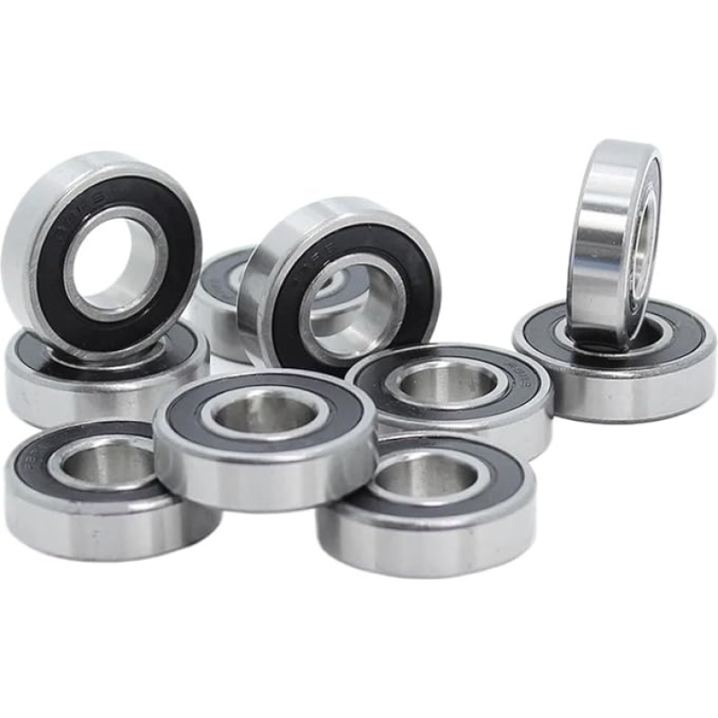 R8RS Lager 12,7 x 28,575 x 7,938 mm ABEC-1 (10 Stück) Zoll Miniatur R8 2RS Kugellager