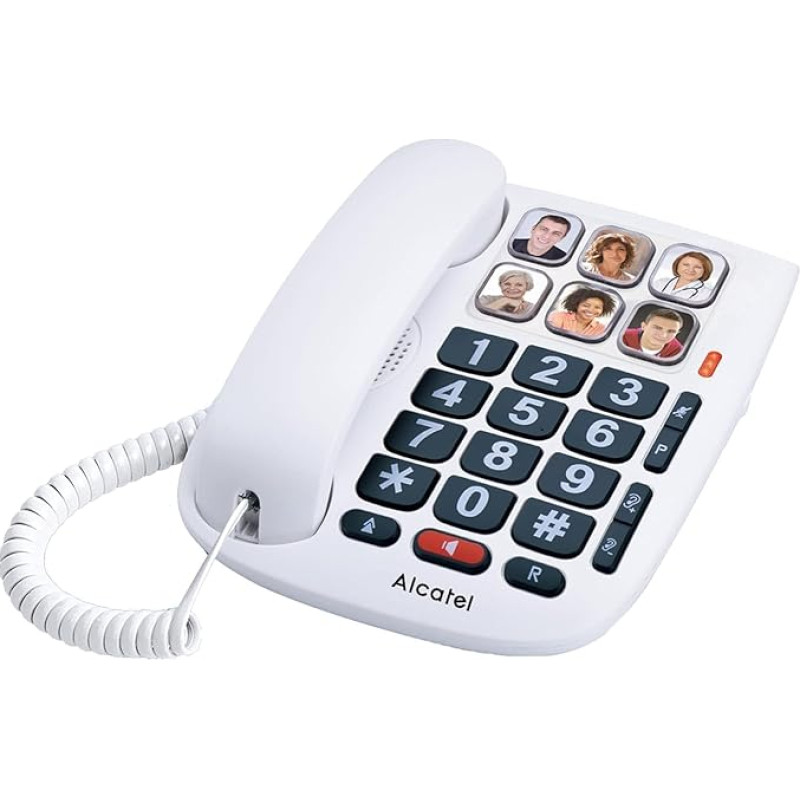 Alcatel Max 10 Corded Phone for Seniors White.