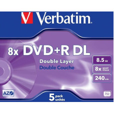 Verbatim 43541 8x dviejų sluoksnių DVD+R - 5 vnt.
