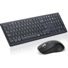 CITLLA M9300 belaidės klaviatūros ir pelės derinys, 2-in-1 USB imtuvas ir du 
