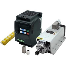 Spindulinis variklis 1,5 kW 110V/220, ER11 24000U/min, Frequenzregler 500W 50/60Hz, Schlüssel ER11A, 9 Zangen(220)