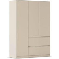Rauch Möbel Costa Wardrobe Beige Width 136 cm | 3 Door 2 Drawers Push to Open Basic Wardrobe for Bedroom, Children's Room, Baby Room, Wardrobe