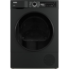 „VESTEL TD 86301 DX“ šilumos siurblys, priekinio pakrovimo skalbimo mašina, 8 kg, 15 programų, 20 minučių greito skalbimo programa, apsauga nuo raukšlių, „Pearl Drum“, tamsus nerūdijantis plienas