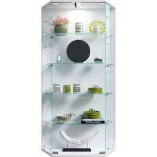 VCM Benila L Hanging Glass Display Cabinet with Tempered Safety Glass Modern and Space-Saving Dimensions Approx. H 114 x W 83 x D 17 cm