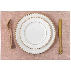 Tischset Untersetzer, Tischsets, Tischset for Esstisch, Untersetzer-Set, Weinmatte, Tischdekoration, Schüssel, Teller, Schutzmatte (Farbe: B, Größe: 33 x 48 cm) (Farbe: B, Größe: 33 x 48 cm) (Color :