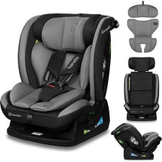 Lionelo Aart i-Size Child Car Seat Group 0/1/2/3, 40-150 cm, 0-12 Years | Universal belt mounting, adjustable memory foam headrest, backward and forward, removable cover