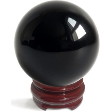 Juodosios obsidiano kristalinės rutuliai, skirti feng šui, meditacijai, kristalų terapijai, burtams, namų dekoravimui, juodosios magijos kristalinė sfera