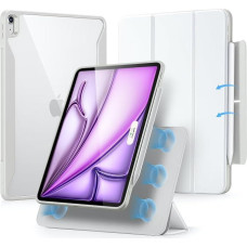 ESR dėklas „iPad Air“ 13 colių M4/M3/M2, „iPad Air“ 2026/2025/2024 dėklas su rašiklio laikikliu, nuimamas magnetinis dangtelis, vertikalus stovas, Suderinamas su „Pencil Pro“/USB-C, „Rebound 360“ serija, balta | Nuimamas magnetinis dangtelis, vertikalus s