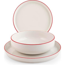 H&h Servizio Tavola 12 Pezzi Essence Red