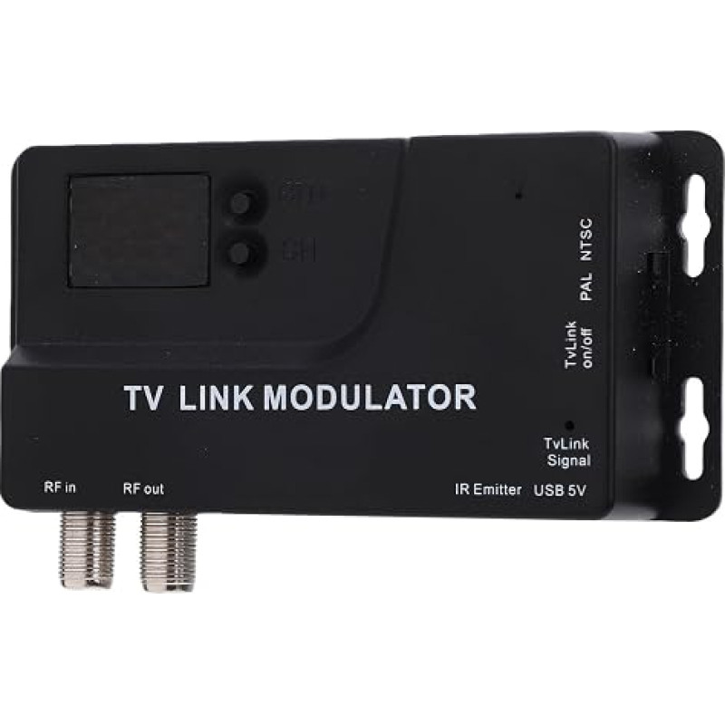 „Sxhlseller“ RF moduliatorius, HDMI į koaksialinį keitiklį, 1080P adapteris seniesiems televizoriams ir žaidimų konsolėms – palaiko NTSC, PAL, VHF ir UHF kanalus, su infraraudonųjų spindulių nuotolinio valdymo pultu