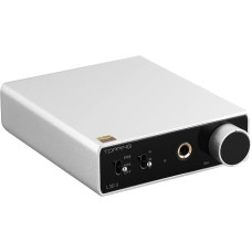 TOPPING L30II NFCA linijinis ausinių stiprintuvas – 6,35 mm lizdas, 3,5 mm adapteris, RCA įėjimas ir išėjimas, 37 Vpp didelės išėjimo įtampos mini Hi-Fi stiprintuvas, garso „Hi-Res“ priešstiprintuvas, sidabrinis
