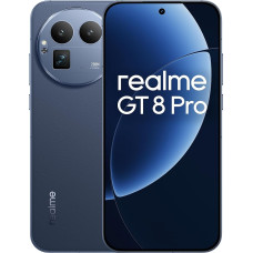 „realme GT 8 Pro 5G“ išmanusis telefonas, 12+256 GB, procesorius „Snapdragon® 8 Elite Gen 5“, 6,79 colių ekranas, 120 W greitasis įkrovimas, 7000 mAh baterija, 200 MP kamera, IP69, 144 Hz atnaujinimo dažnis, „Urban Blue“ spalva