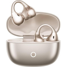 „realme Buds Clip“ belaidės ausinės, „Open-Ear“ tipo „Bluetooth“ ausinės, 10,8 mm dinaminis žemų dažnių garsiakalbis, „Bluetooth 5.4“ su mikrofonais, iki 36 valandų grojimo laikas, IP55 atsparumas vandeniui, titano aukso spalva