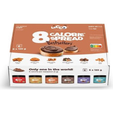 LoCCo 8 Low Calorie Spread Set 6 x 125 g - Sugar-Free Chocolate Cream Hazelnut Cream & Nut Nougat Cream without Added Sugar - Gluten-Free Palm Oil Free - Sweets for Diet